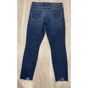 $238 MOTHER DENIM THE LOOKER ANKLE FRAY Jeans in Close To The Edge Wash Jeans-30